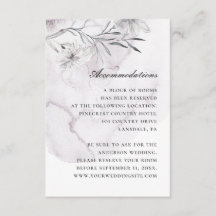 Vattenfärgsutrymmen lila blommigt bröllop