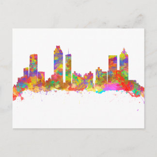 Vattenfärgsutskrift av Atlanta-skylten Vykort