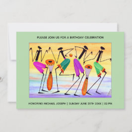 Vattenfärgsuttryck för snabbhet inbjudningar