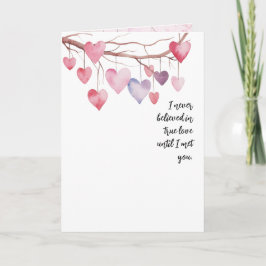 VattenfärgsValentine Hearts Kort