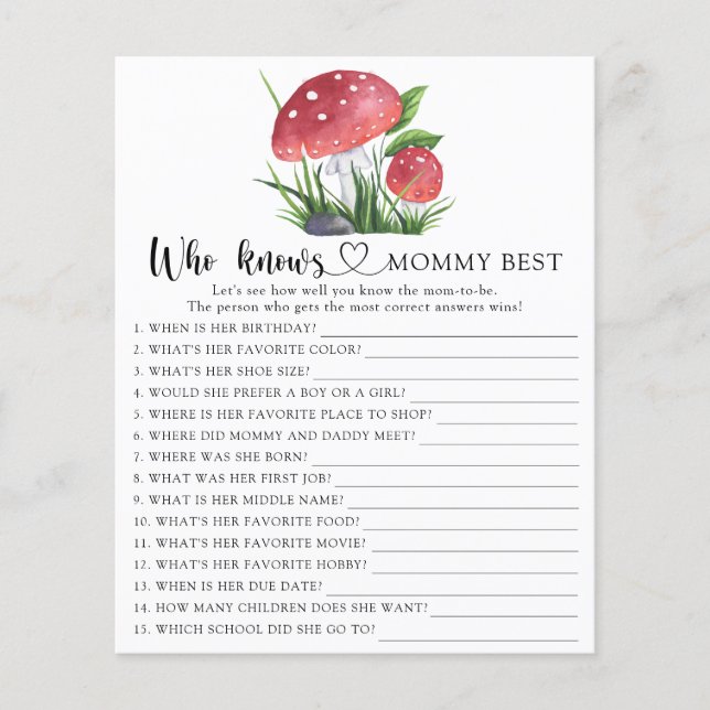 Vattenfärgsvampar som vet vilken mamma som är bäst (Framsida)