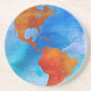 Vattenfärgsvärld Underlägg Sandsten