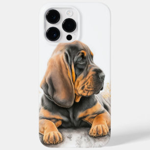 VATTENFÄRGSVART OCH TAN BLOODHOUND PUPPY HUND