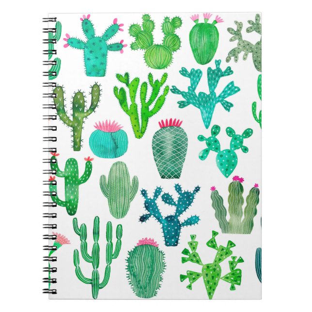 Vattenfärgsväxtarter, kakaoblomma illustra anteckningsbok (Framsidan)