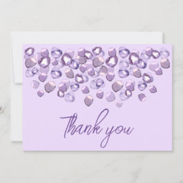 vattenfärgsviolett lila enkelt tackkort tack kort