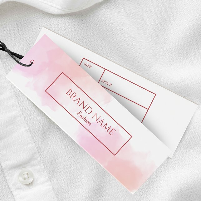 Vattenfärgsvit affärsslutning, märkre | ROSA Litet Visitkort (Skapare uppladdad)