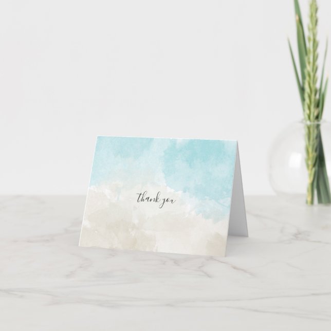 Vattenfärgtackkort Inbjudan (Framsida)