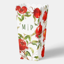 Vattenfärgtema för granatäpplen Ljus färg