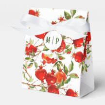 Vattenfärgtema granatäpplen Ljus färg