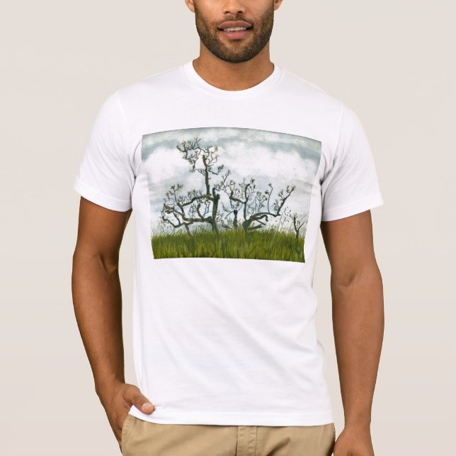 Vattenfärgträd T-shirt (Framsida)