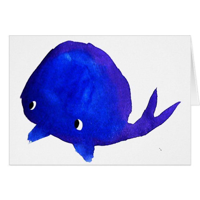 Vattenfärgval Hälsningskort (Framsidan Horizontal)