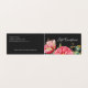 Vattenfärgvallmon blommar presentkortet visitkort (Utsida ovikt)