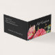 Vattenfärgvallmon blommar presentkortet visitkort (Utsida)