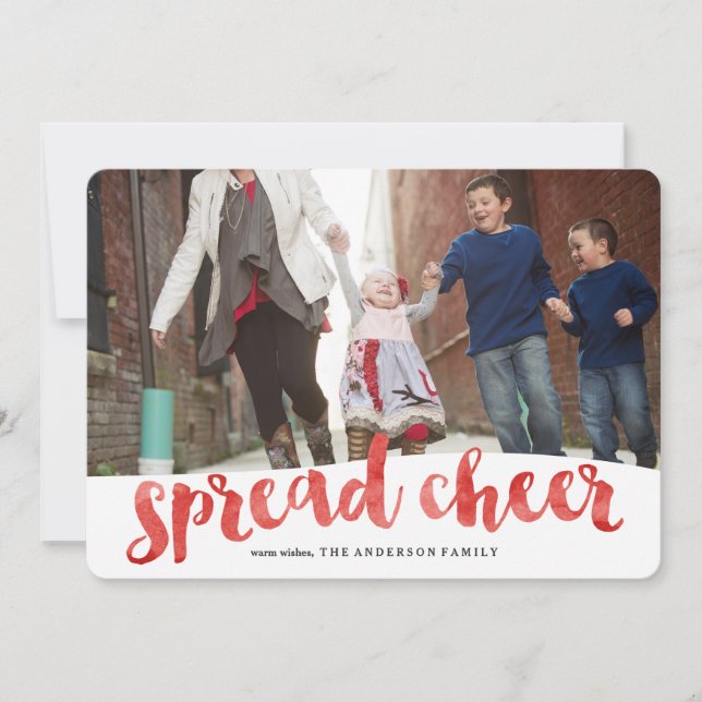 Vattenfärgvinter Julkort (Framsida)