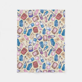 VattenfärgWitchy mönster Fleecefilt