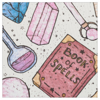 VattenfärgWitchy mönster Tyg