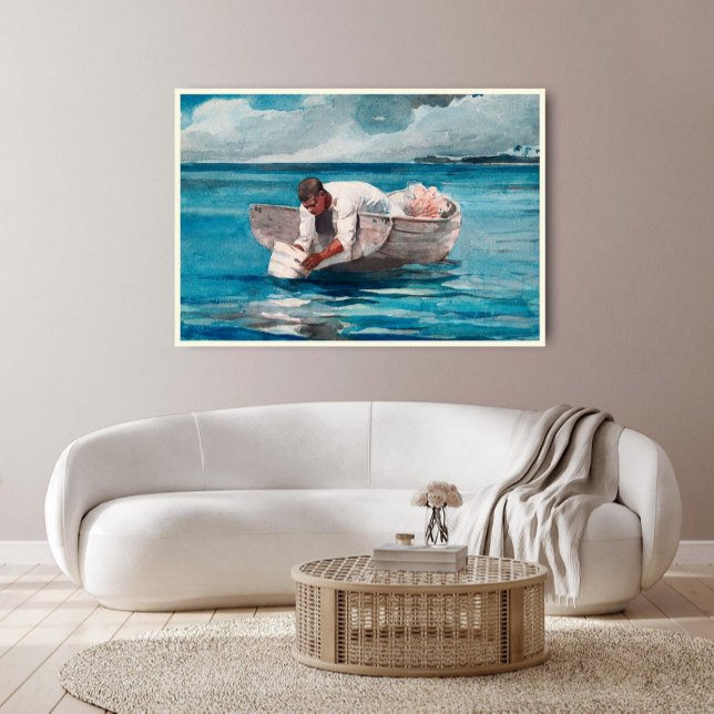 Vattenfläkten av Winslow Homer Poster (Skapare uppladdad)