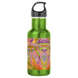 Vattenflaska, abstraktens färgstarka utformning