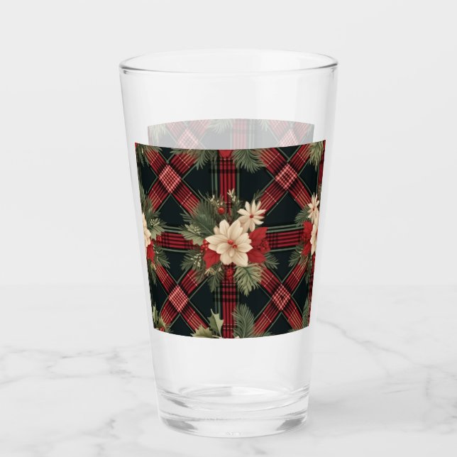 Vattenflaska av vintage glas med Play Mönster (Framsida)