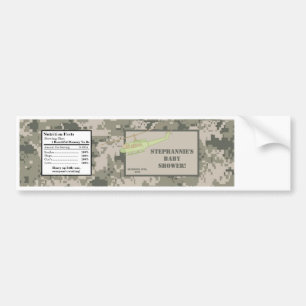 Vattenflaska-etikett ACU Camoflauge Digital Camo Bildekal