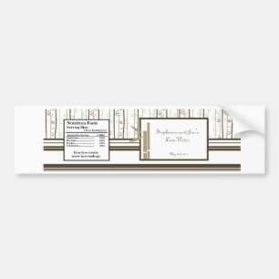 Vattenflaska etikett Bamboo Bliss