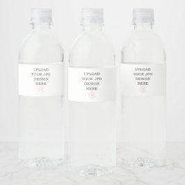 Vattenflaska-etikett - Ladda upp din egen design Vattenflaska Etikett
