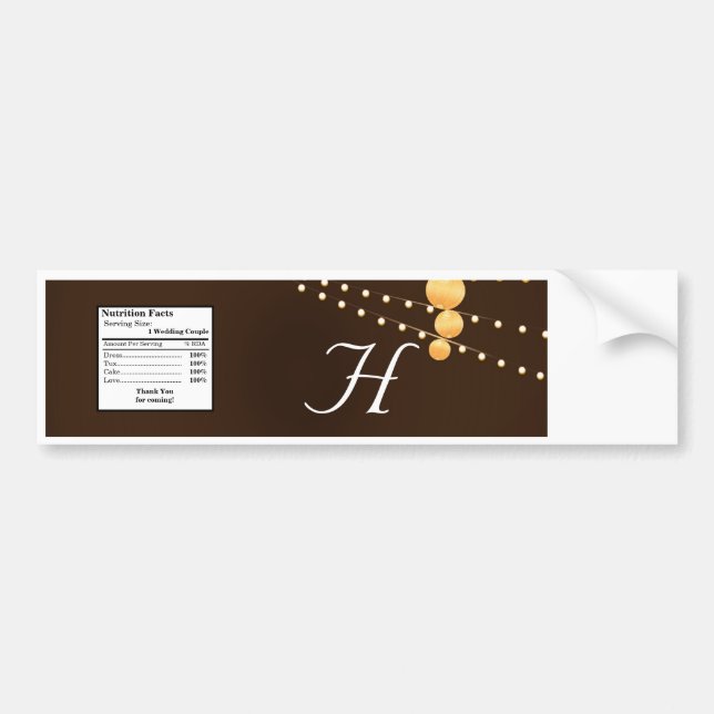 Vattenflaska Etikett Pappra Lanternor på Brow Chin (Framsidan)