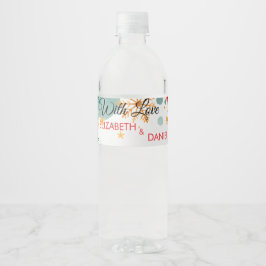 Vattenflaska-etiketter för jultomten Bröllop Vattenflaska Etikett