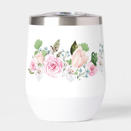 Vattenflaska för Blommigt av vattenfärg i elegant