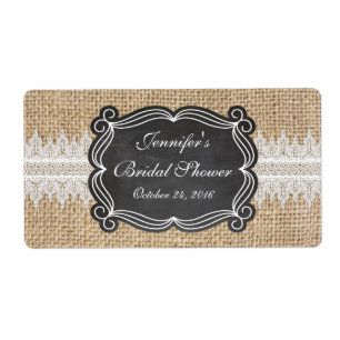 Vattenflaska för Burlap och Snöre Fraktsedel