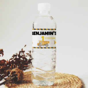 Vattenflaska för födelsedagsetikett i Lastbil Vattenflaskor Etikett