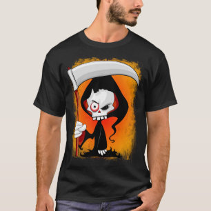 Vattenflaska för Grim Reaper Tecknad T Shirt