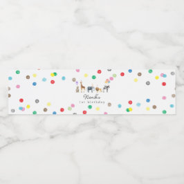 Vattenflaska för party-djur vattenflaskor etikett