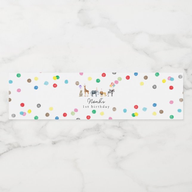 Vattenflaska för party-djur vattenflaskor etikett (Singel etikett)