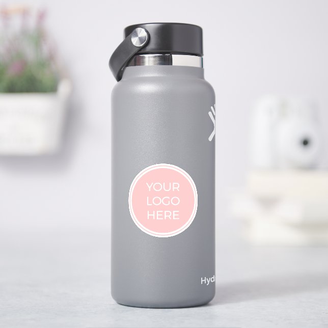 Vattenflaska för rosa Business Logotyp - etikett (HydroFlask)