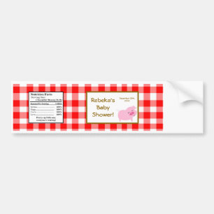 Vattenflaska Label Red Barn Boskap Bildekal