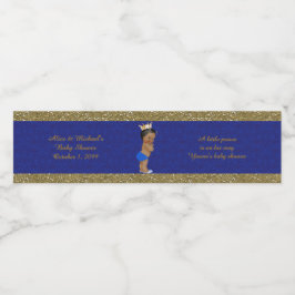 Vattenflaska Labels,Tony's babydusch, blå Vattenflaskor Etikett