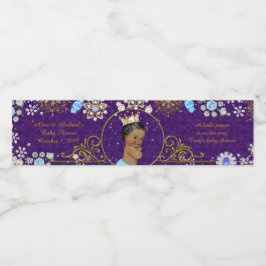 Vattenflaska Labels,Tony's babydusch,lila Vattenflaskor Etikett