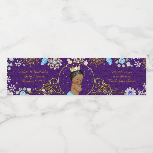 Vattenflaska Labels,Tony's babydusch,lila Vattenflaskor Etikett (Singel etikett)