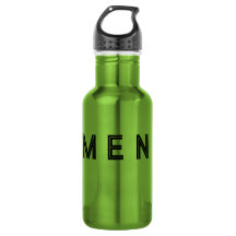 Vattenflaska Manar Namn Black Text Färg Apple