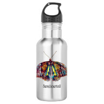 Vattenflaska med Swallowtail Butterfly