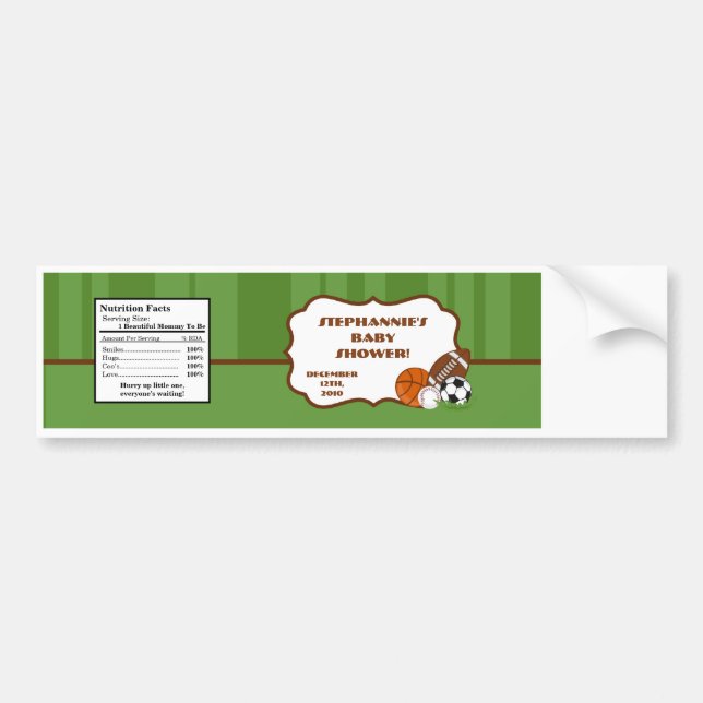 VattenflaskaetikettAll-Stjärna grönt Bildekal (Framsidan)