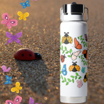 Vattenflaskan Dam Lovebug och Butterflies