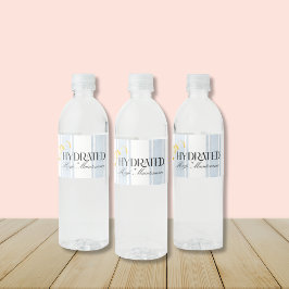 Vattenflaskan för temat "frun Lotus-Lemon" Vattenflaskor Etikett