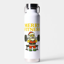 Vattenflaskan Merry Fitness Santa Gym
