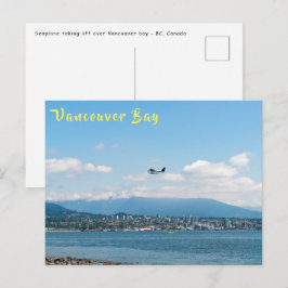 Vattenflygplan startar över Vancouverbukten Vykort