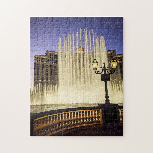 Vattenfontäner i Las Vegas Pussel (Vertikal)