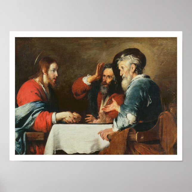 Vattenförsörjning på Emmaus (olja på canvas) 2 Poster (Framsidan)