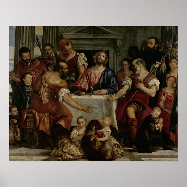 Vattenförsörjning på Emmaus (olja på canvas) Poster (Framsidan)