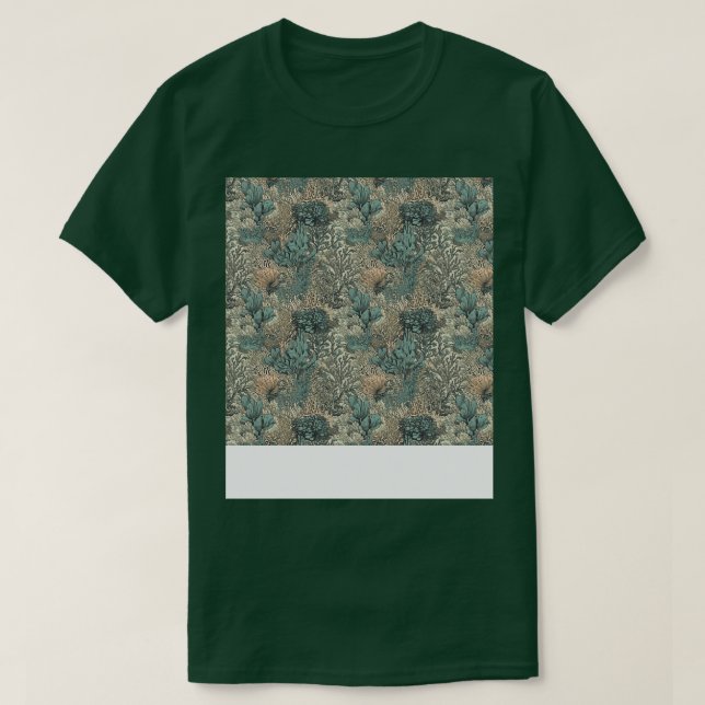 Vattenfritt sjölöst Mönster under havets havsområd T Shirt (Design framsida)